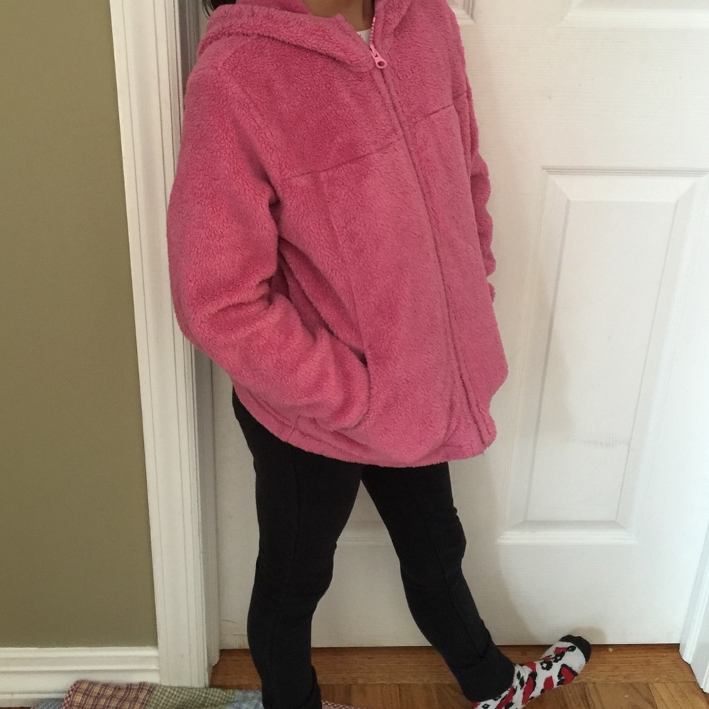 Girls Soft Hooded Jacket