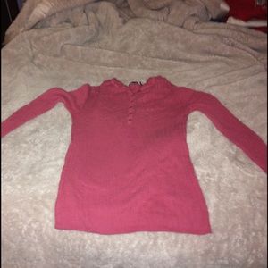 Large light weight pink sweater.