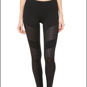 Alo Yoga Black Moto Leggings