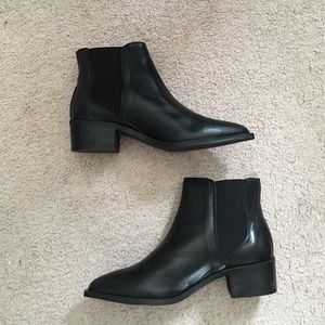 Selected Femme genuine leather Chelsea ankle boots