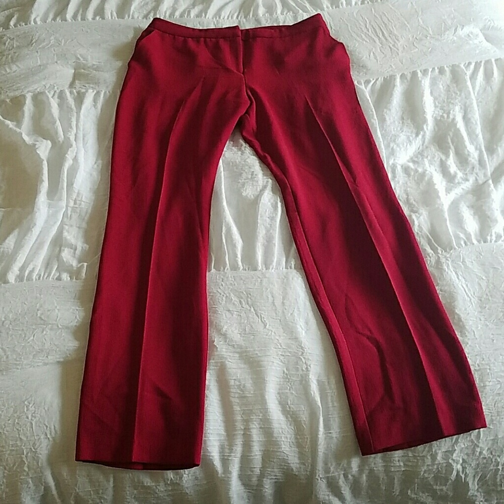 ASOS Red High Waist Dress Pant US size 8