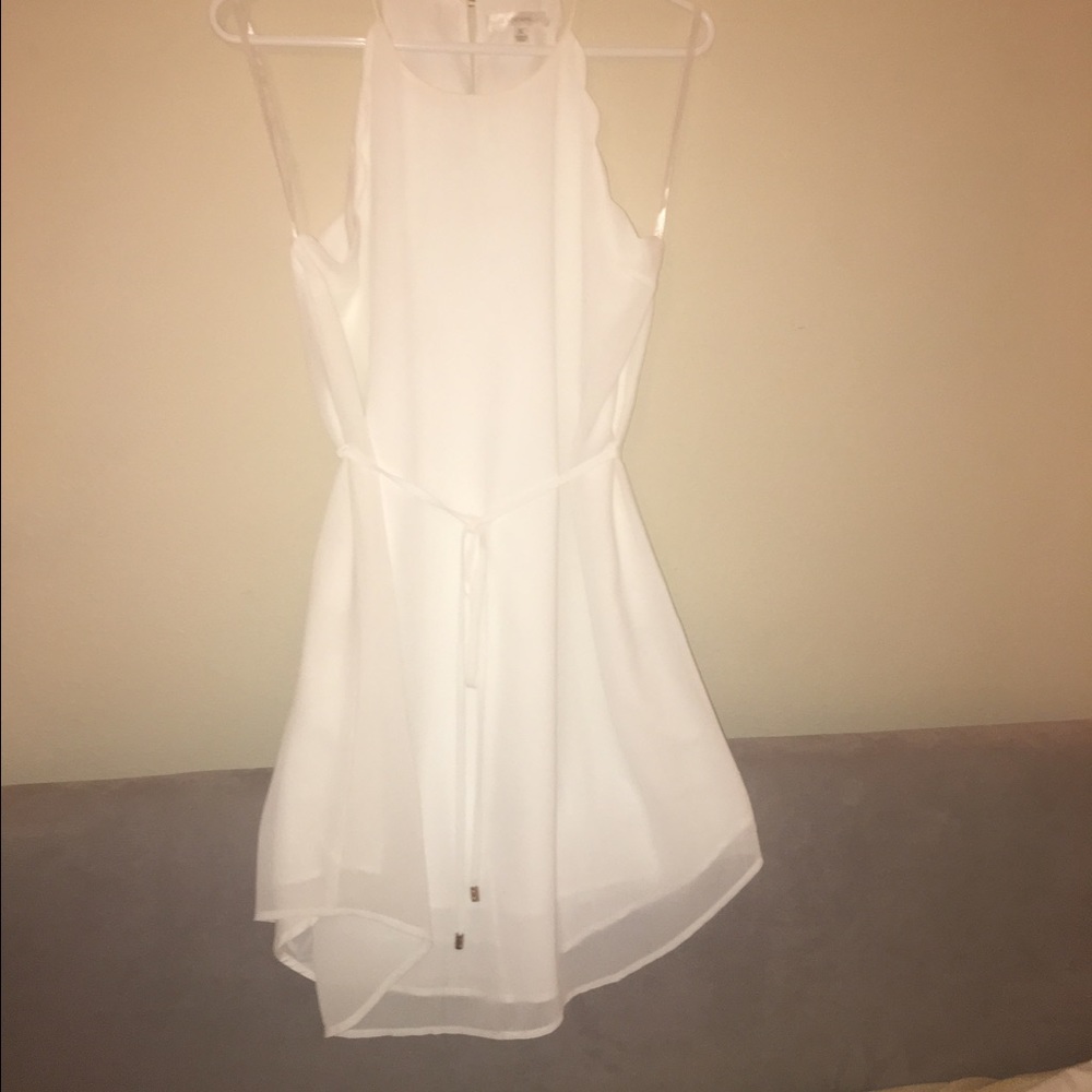❌SOLD❌White scalloped dress
