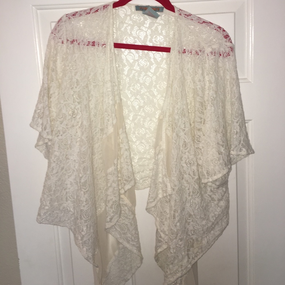 Off white lacy cover up