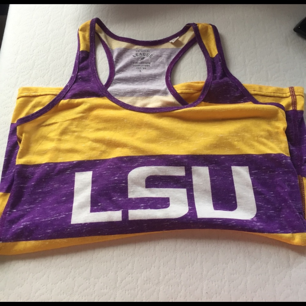 LG LSU Striped Tank