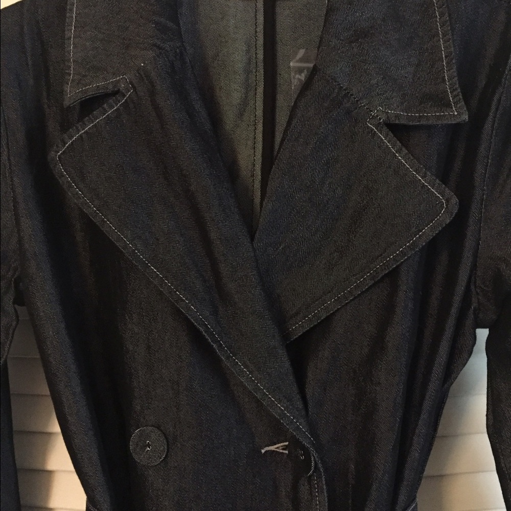 Spiegel trench coat/dress. Polished Denim.