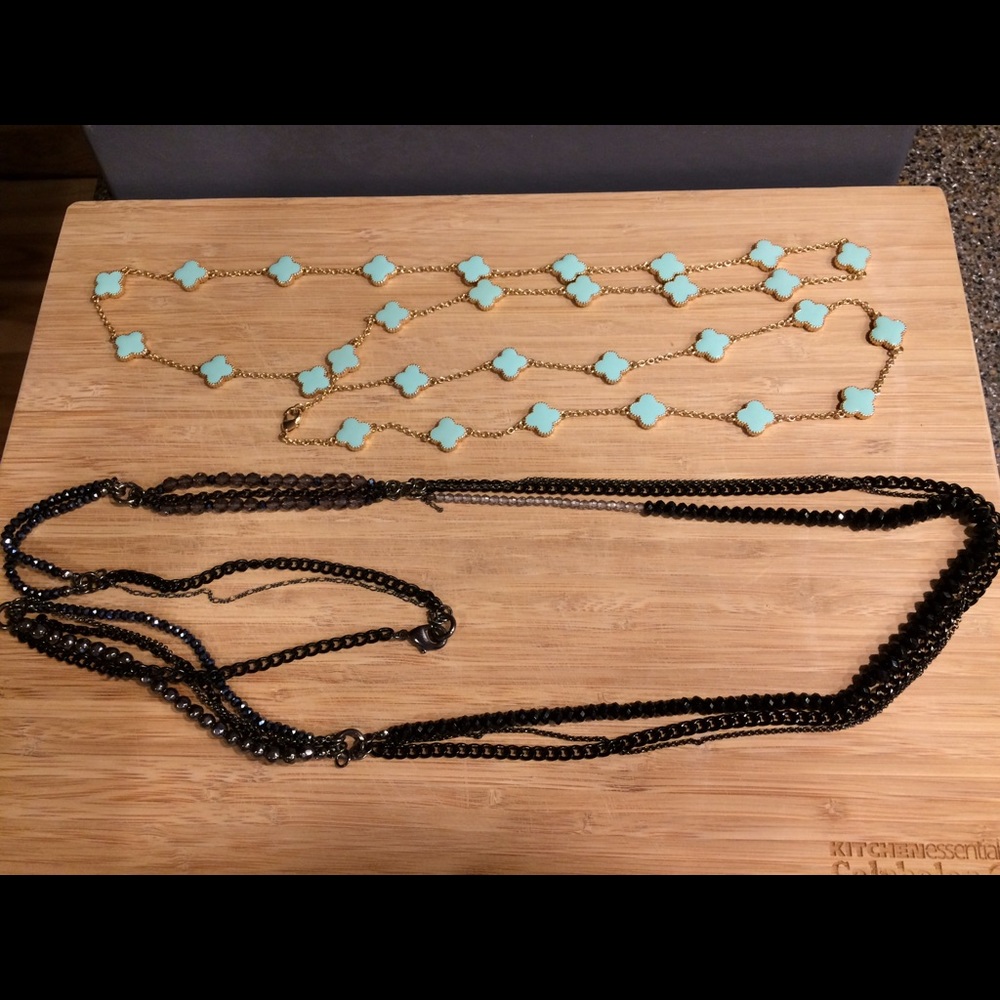 Layering necklaces