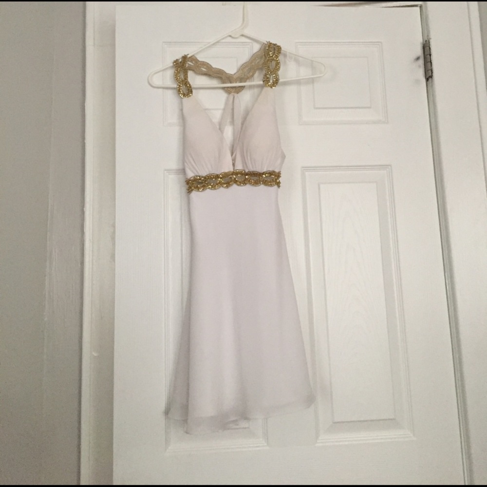 White prom dress