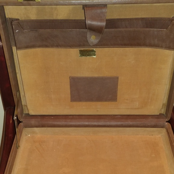 Aztec Hand Crafted Leather Briefcase 1960's - Picture 3 of 3