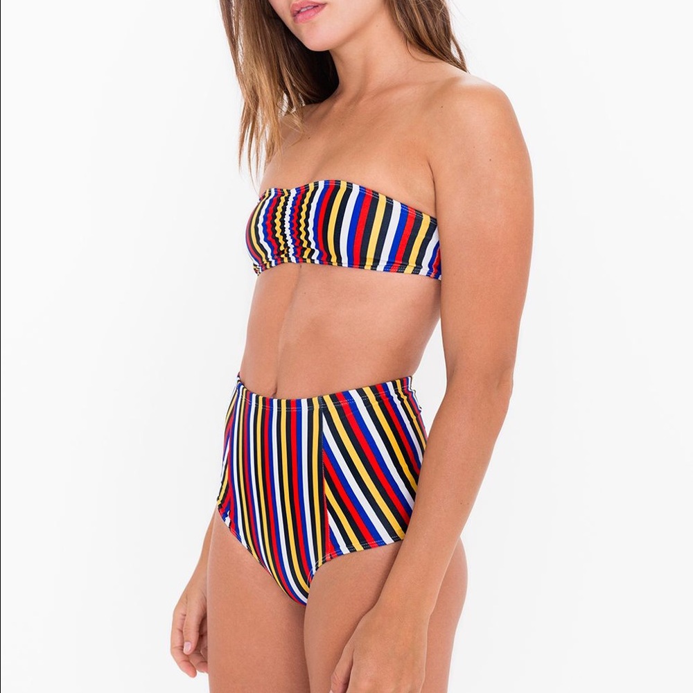 American Apparel Hi-Wasted Bandeaux Swimsuit