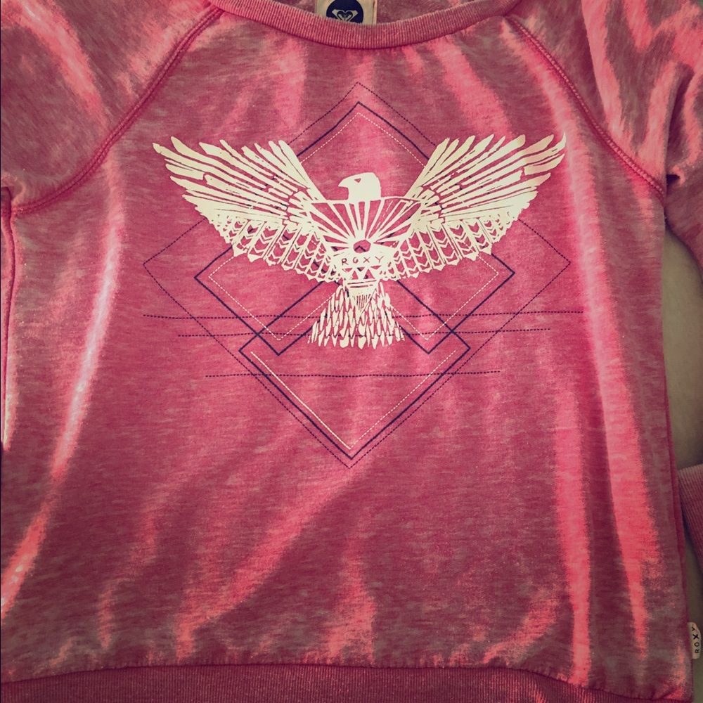 Distressed Roxy sweat shirt