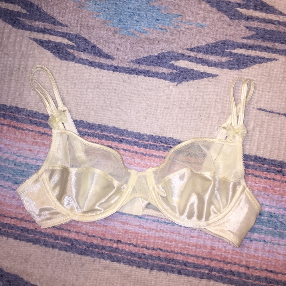 Vintage VS sheer panel bra