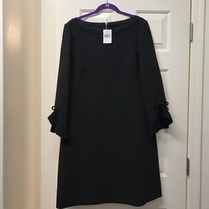 Kate Spade ruffle sleeve black dress
