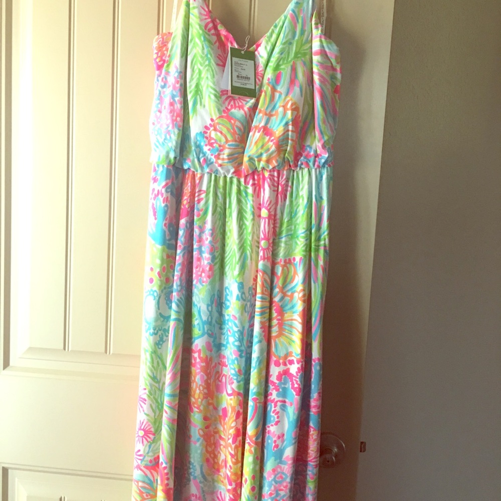 Lilly Lovers Coral Dominica Dress NWT