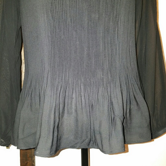 Carmen Marc Volvo Petite Black Blouse - Picture 2 of 5