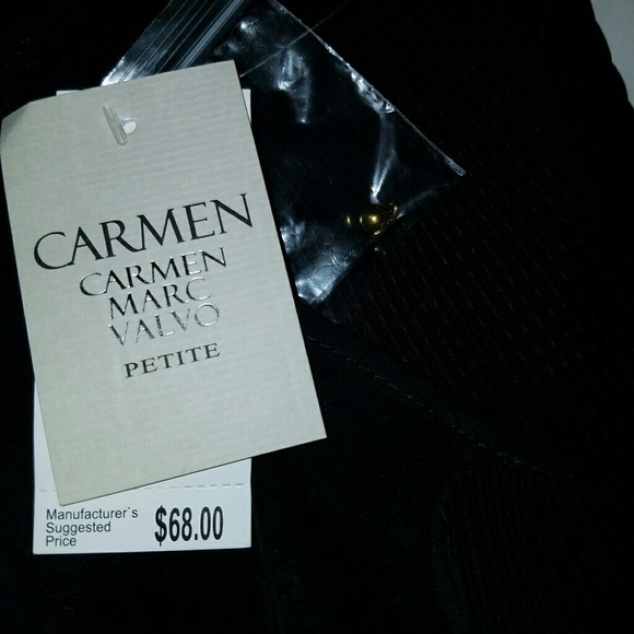 Carmen Marc Volvo Petite Black Blouse - Picture 5 of 5