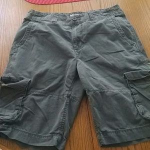 Grey Cargo Shorts