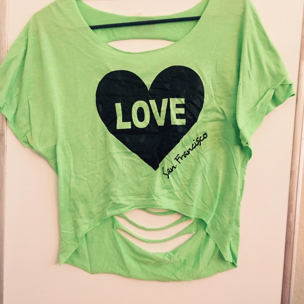 I ❤ San Francisco Shredded Top