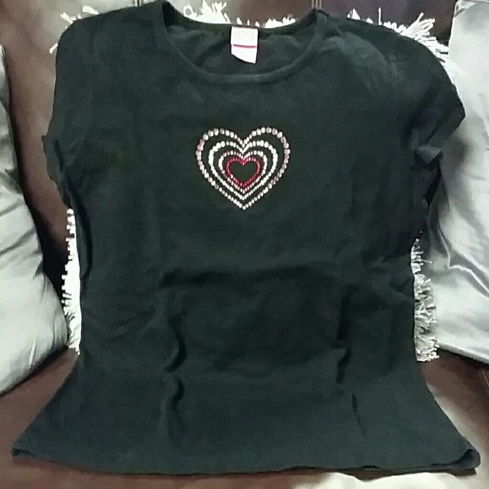 Hearts top with heart embellishment