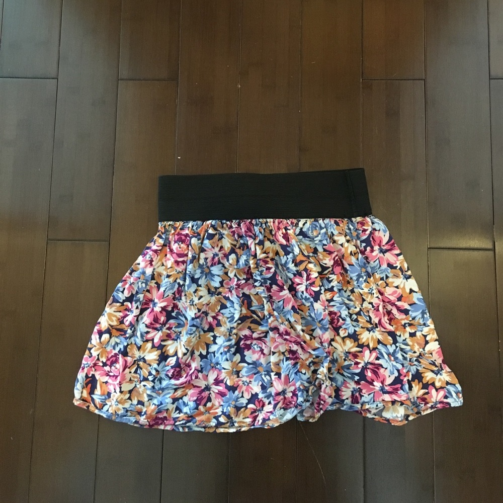 Floral high wasted skirt