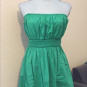 Anthropology Green Dress