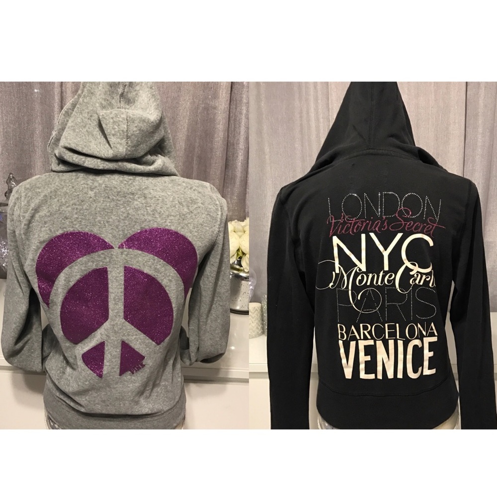 ❌SOLD❌BUNDLE! Two Victorias Secret Zip Ups!