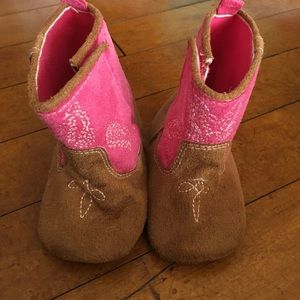 Fabric cowgirl boots
