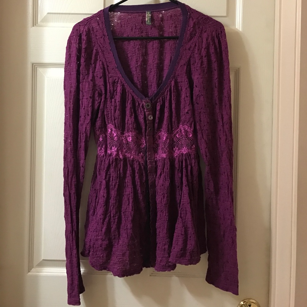 Free People Lace Sweater