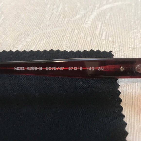 ❌SOLD❌Transparent Red-Black Versace Sunglasses - Picture 4 of 4