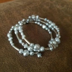 Silpada Sterling Silver and Pearl Bracelet