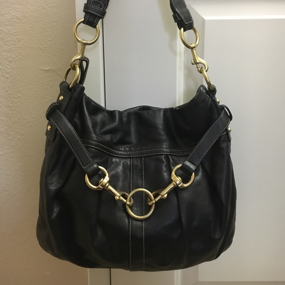 Coach Bag- Soft Black Leather