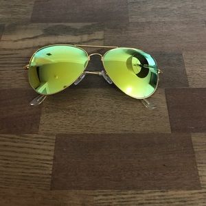 Fake Aviator Ray bans with yellow lenses