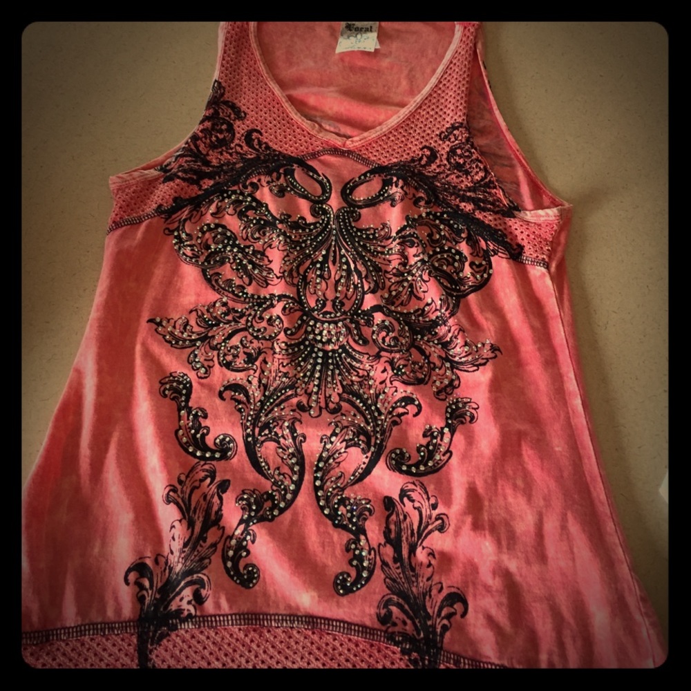 Vocal Coral tank Top