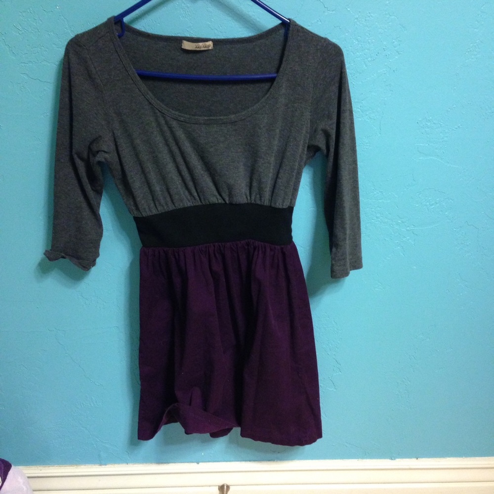 LAST CHANCE!! Gray Purple Black Dress