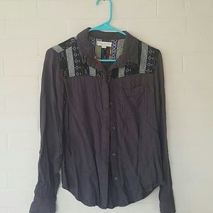 Tribal Patterned Button Down