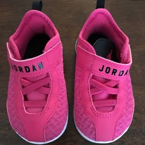 Pink and black Kids Jordans