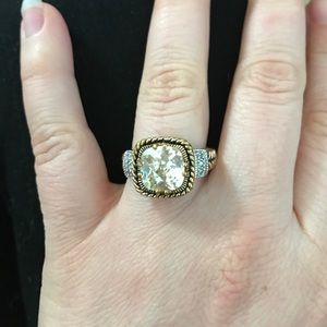 Lia Sophia Lemon Chiffon Ring Size 10