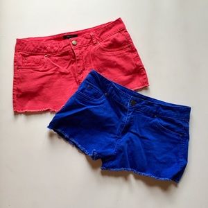Royal Blue Jean Shorts