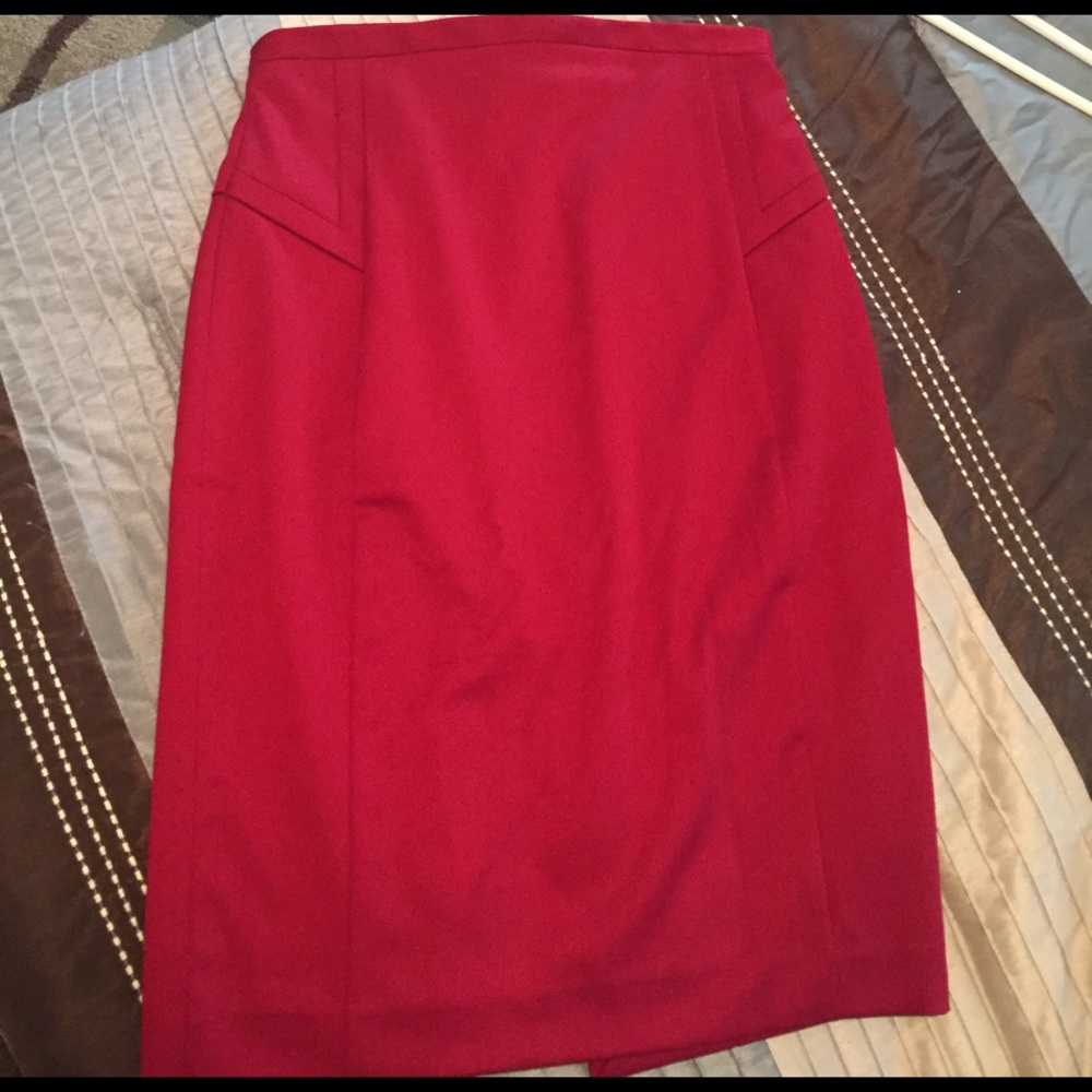 Express red pencil skirt