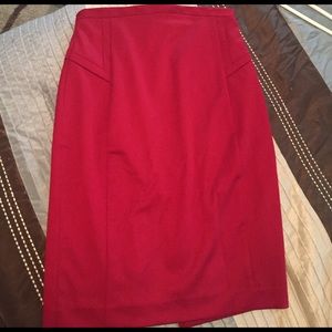 Express red pencil skirt