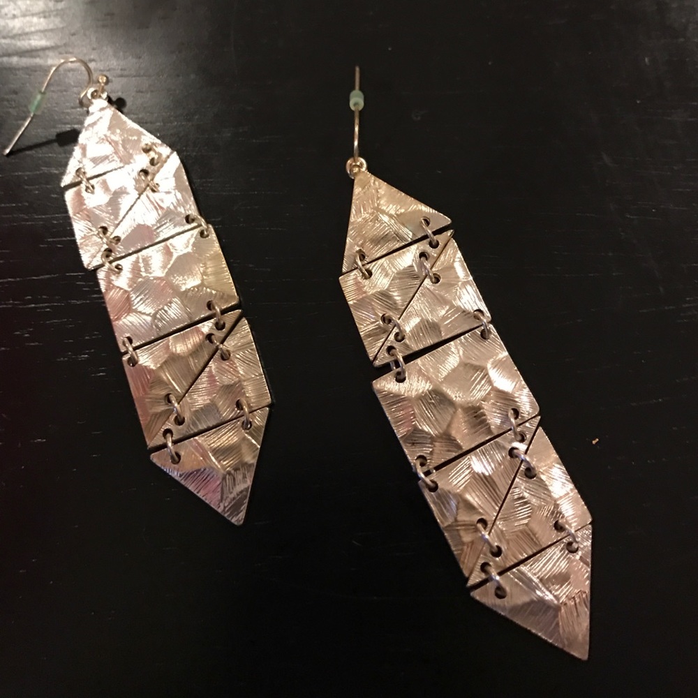 Buckle 3 inch long earrings !