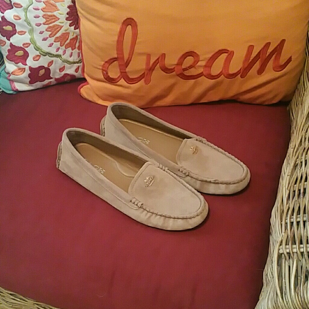 Coach Suede Leather loafers size 8
