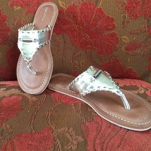 Nautica  Silver flip flops