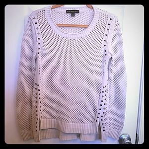 Sz Small Rock & Republic Studded Crew Neck Sweater