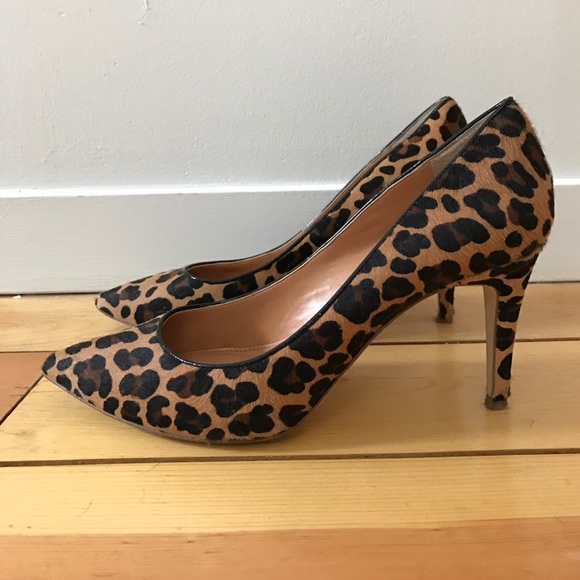 j crew leopard heels