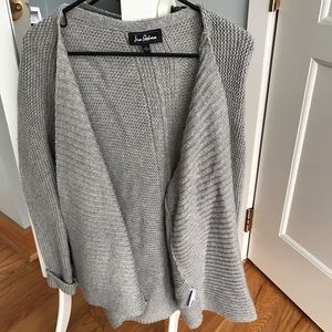 Sam Edelman gray open cardigan
