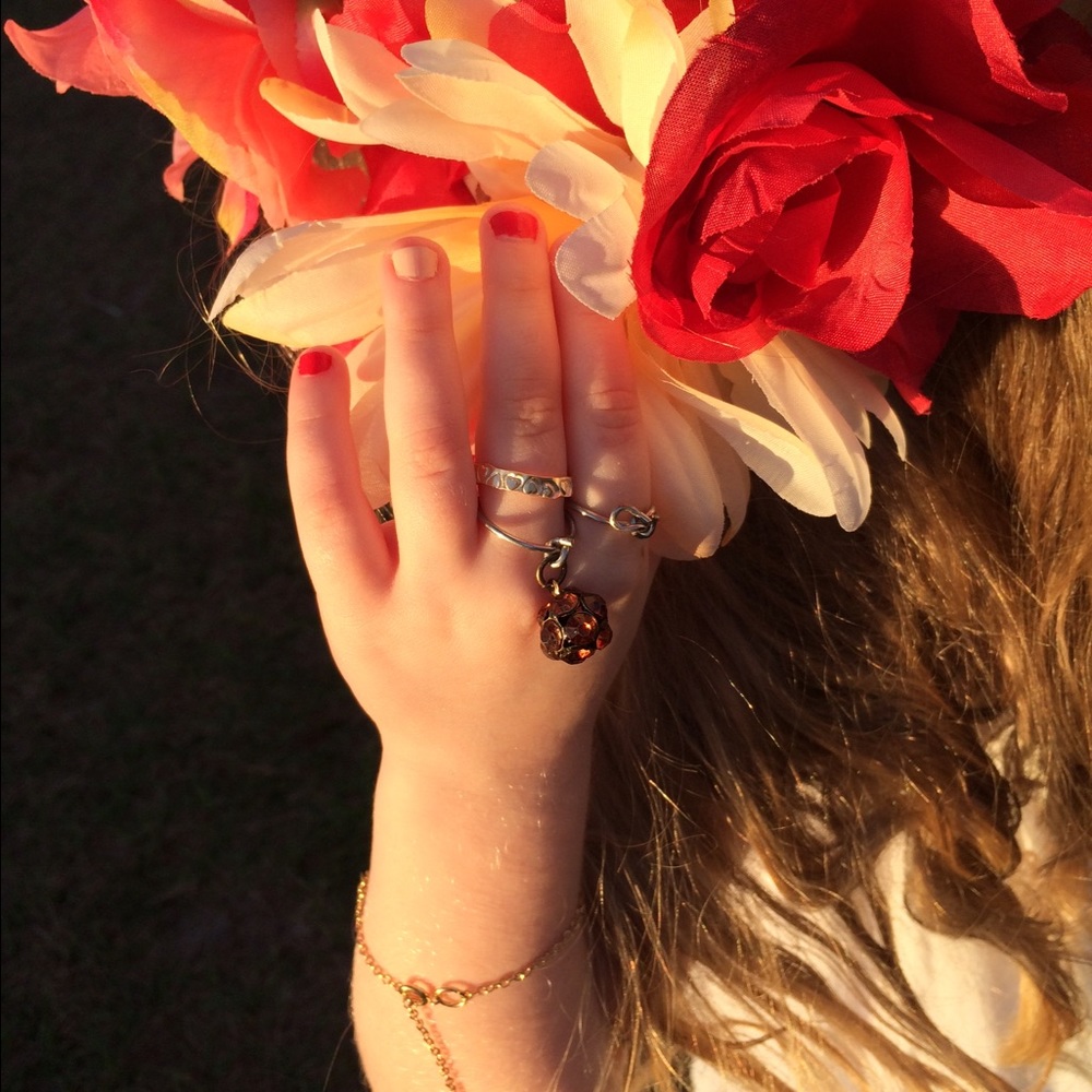 ANY SIZE Knotted Charm Ring! - Picture 1 of 5