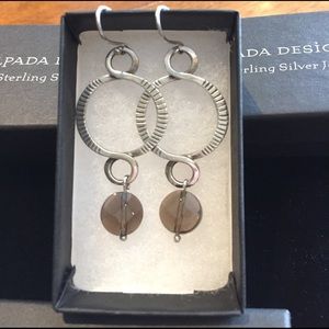 Silpada Smoky Quartz drop earrings