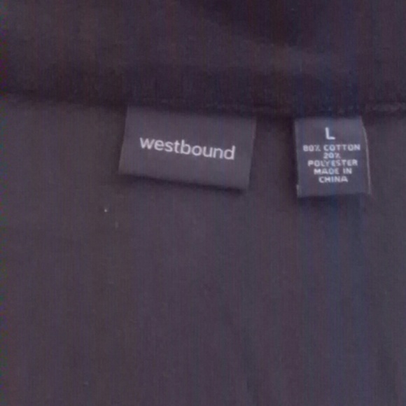 NWOT Westbound Zipper Down Velvet Vest - Picture 3 of 4