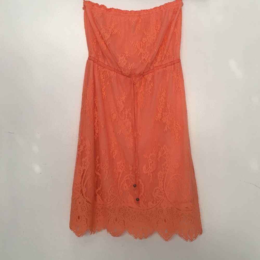 Coral/peach dress