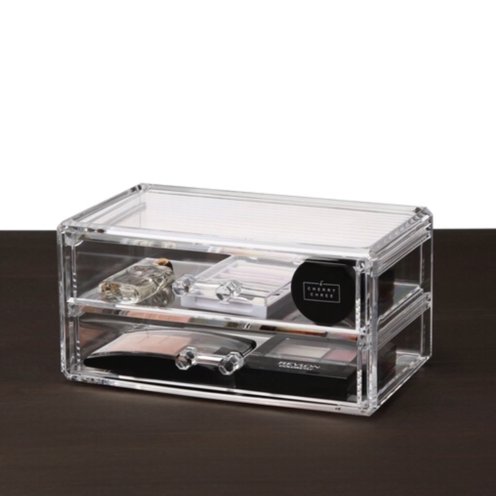 Deluxe Double Drawer Cosmetic Organizer